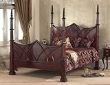 Gothic Tester Bedstead Handmade Solid Mahogany Kingsize 5FT