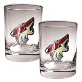 Phoenix Coyotes NHL 2pc Rocks Glass Set - Primary Logo
