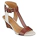 Nine West Women's Rileigh Leather Wedge Sandal