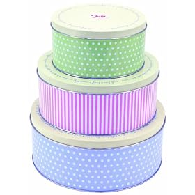 Tala Retro Design Round Cake Tins - 3 Pack