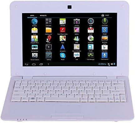Newest White 10" Inch Mini Laptop Netbook Android Computer Notebook Wifi External 3g Camera(android 4.1) Solid Black 10 Inch Laptop Notebook Netbook Pc 8GB Storage 1.5ghz Wifi Notebook and Camera with Installed Apps