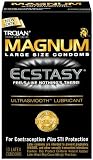Trojan Magnum Ecstasy Ultrasmooth Lubricant,10-count