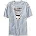 T-Shirt Mens Heather Gray Instant Media Planner, just add coffee Occupations Large