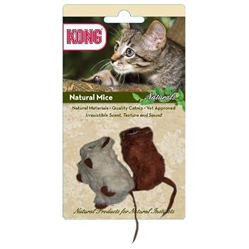 Set A Shopping Price Drop Alert For KONG Naturals Natural Mice Cat Toy (Colors Vary)