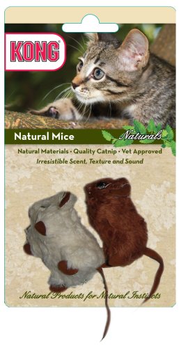 KONG Naturals Natural Mice Cat Toy (Colors Vary)