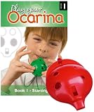 Produkt-Bild: Englische Okarina, ROT, und das erste Buch: Play your Ocarina Book 1, als Set