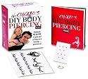 The Coward's DIY Body Piercing Kit [With Fake Lip Ring, Fake Nose Studs and Temporary Tattoos]