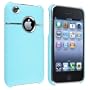 eForCity Snap-on Case compatible with Apple� iPhone� 3G / 3GS, Baby Blue with Chrome Hole Rear