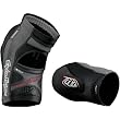 Troy Lee Designs EG5500 Adult Elbow Guard Off-Road Motorcycle Body Armor w/ Free B&F Heart Sticker Bundle - Black