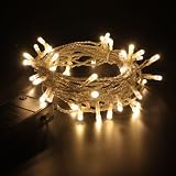 from Christmas Direct 2m Battery Operated Static LED Fairy Lights Warm White Clear Cable