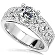 1-1/2ct TW Round Brilliant Diamond Engagement Ring in 18kt Gold (Size 6.5)