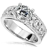 1-1/2ct TW Round Brilliant Diamond Engagement Ring in 18Kt Gold (Size 6.5)