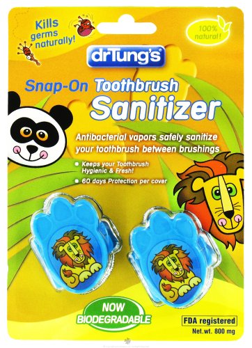 Dr. Tung's Kids Snap-on-Toothbrush Protection 2 ea (Color Vary)
