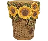 Sunflowers Waste Basket