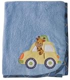 Vroom Plush Blanket with Applique