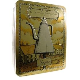 Collectible Tin Moravian Sugar Cookies, the world