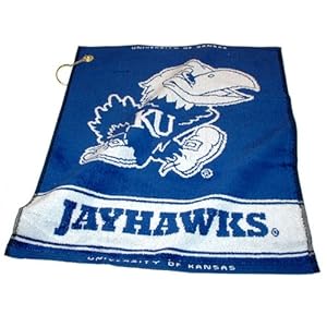 Kansas Jayhawks Woven Towel from Team Golf