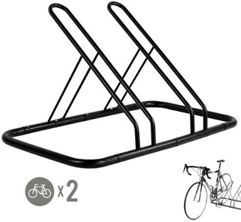 1 - 2 Bike Floor Parking Rack Storage Stand Bicycle by CyclingDeal