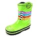 TMNT Ninja Turtles Kids Rain Boots (Green NYC Turtle Masks, 11/12 M US Little Kid)
