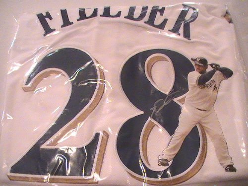 PRINCE FIELDER SIGNED AUTOGRAPHED JERSEY MILWAUKEE BREWERS COA + HOLOGRAM