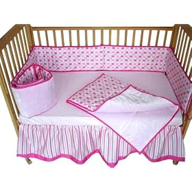 Tadpoles Modern Dots 4 Piece Crib Set