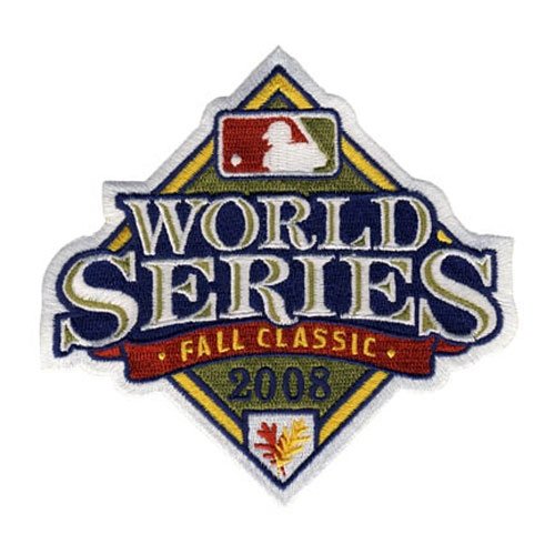 2008 World Series MLB Baseball Jersey Sleeve Patch Philadelphia Phillies over Tampa Bay Rays