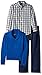 Nautica Boys' Three Piece Set with Shawl Sweater, Woven Shirt, and Denim Pant
