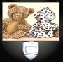Animal Print Teddy Bears Decorative Night Light