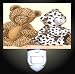 Animal Print Teddy Bears Decorative Night Light