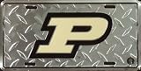 Purdue diamond emboss metal license plate 6 x 12