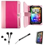 Magenta Pink Protective Slim and Durable Professional Faux Leather Portfoli ....