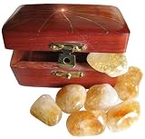 WISH BOX TREASURE CHEST with CITRINE Crystals
