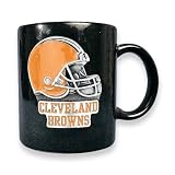 Cleveland Browns 15oz Black Ceramic Mug