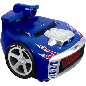 Hot Wheels Scrrechin Projection Alarm Clock Radio - HW805 by Hot Wheels