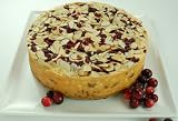 8 inch Cranberry Orange Toasted Almond Cheesecake