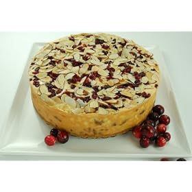 8 inch Cranberry Orange Toasted Almond Cheesecake by The BEST Cheesecake on the Planet!