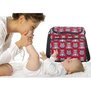UA Logo University of Arizona Wildcats Diaper Bag - Baby Bag for New Dad Father or Mom NEW Mother Baby Shower Gift Idea