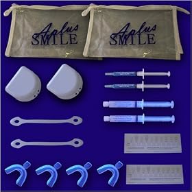 2 COMPLETE APLUSSMILE 35% TOOTH WHITENER KITS - 20ML