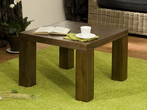 Massiver Couchtisch quadratisch New York aus Akazienhol Massiver Couchtisch quadratisch New York aus Akazienhol