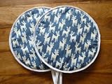 Retro Alpine Reindeer Kitchen AGA Hob Lid Covers Hob Top Pads