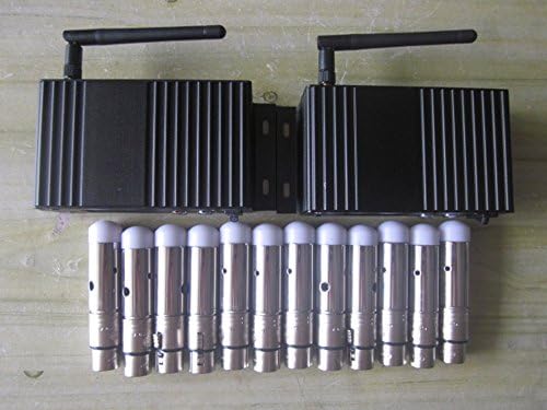 New Box XLR Wireless DMX Controller Tranceiver 2 PC Transmitter &amp; 12 PC Receiver