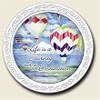 Scentiment Coaster with saying ~ Life is a Journey ~ vanilla aroma ~ gift bag and easel