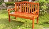 Wooden Bench Wood Patio Furniture Park Garden