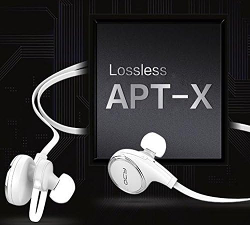 QSoon QY8 Mini Wireless Bluetooth Stereo Sport&Running Headset Headphones Earbuds Earphone with Noise Cancelling Microphone for iPhone 6 6Plus Samsung Galaxy 5 6 Note and Android SmartPhone(White)