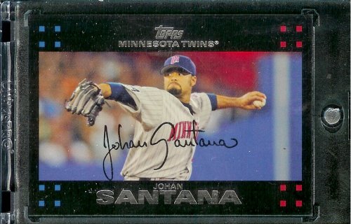 2007 Topps #80 Johan Santana Minnesota Twins Baseball Card - Mint Condition - Shipped in Protective Display Case!