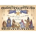Folk Angels Over Manger Boxed Christmas Cards (Pk of 2)