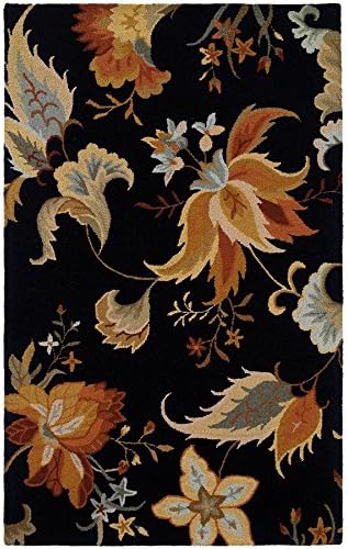Heirloom Rugs Floral Garden Rug, Black/Multi, 3' 6" x 5' 6"
