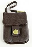 Uggs Chocolate Leather Mini Purse / Wristlet Bag