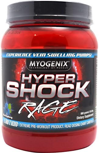 Myogenix HyperShock Rage Blue Raspberry 40 Servings - 880 grams/1.94 lbs
