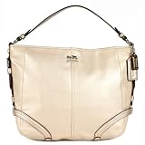 Coach Leather Chelsea Katarina Hobo Handbag 18901 Metallic Champagne